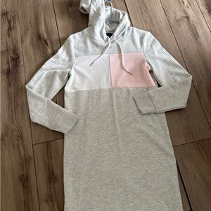 Tommy Hilfiger Gray and Pink Hoodie Dress
